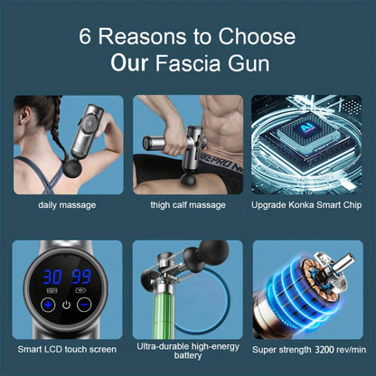 Portable Fascia Gun Vibration Massage Gun